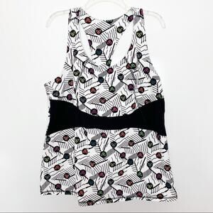 Livi Lane Bryant Graphic Athletic Plus Size Tank Top Multicolor Racerback 18/20